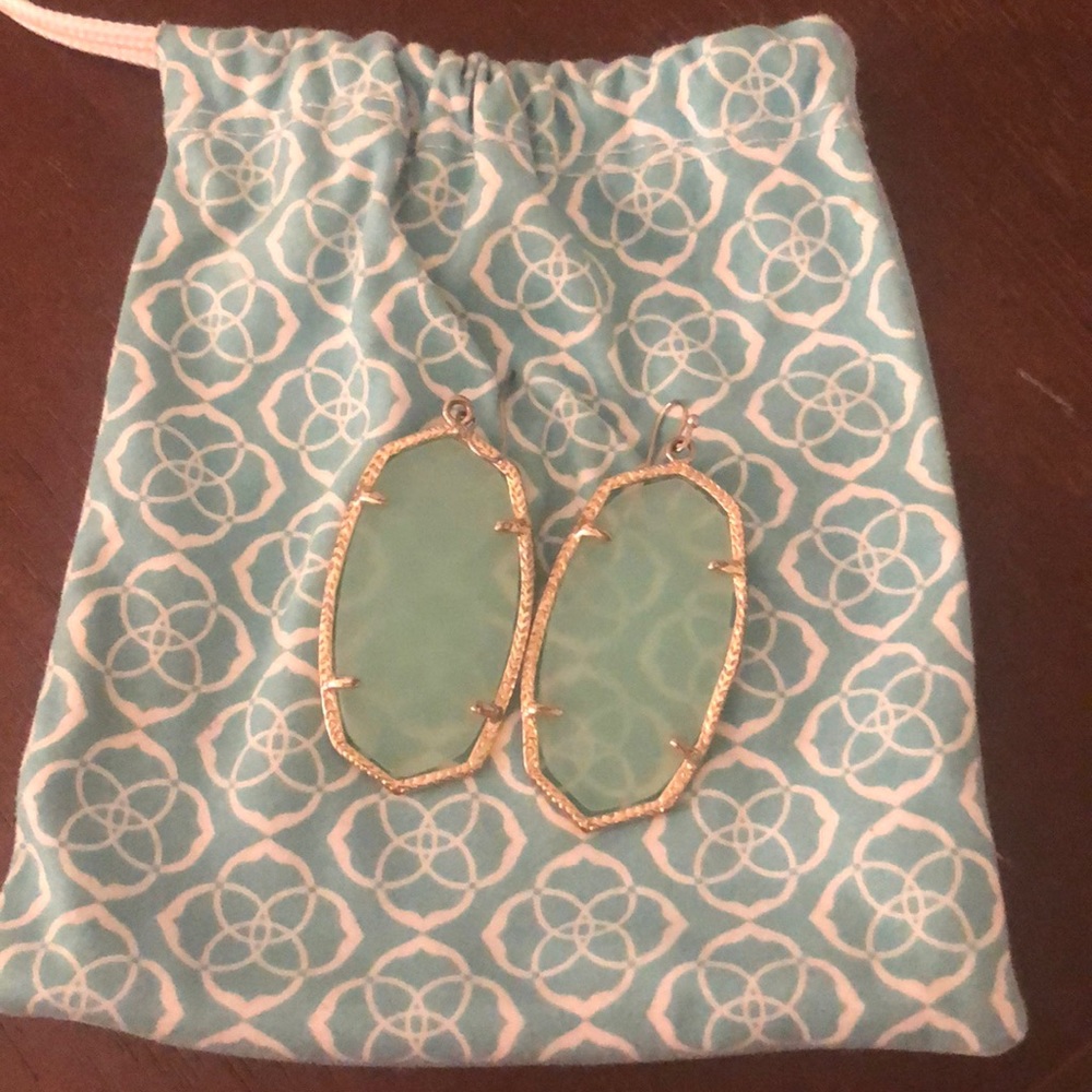 Chalcedony Kendra Scott earrings